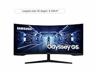 Samsung odyssey g5 lc34g55twwpxen - 34 inch - 3440 x 1440 (uw quad hd) - 1 ms - 165 hz - afbeelding 1 van  2