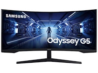 Samsung odyssey g5 lc34g55twwpxen - qhd ultrawide curved gaming monitor - 165hz - 34 inch - afbeelding 1 van  2
