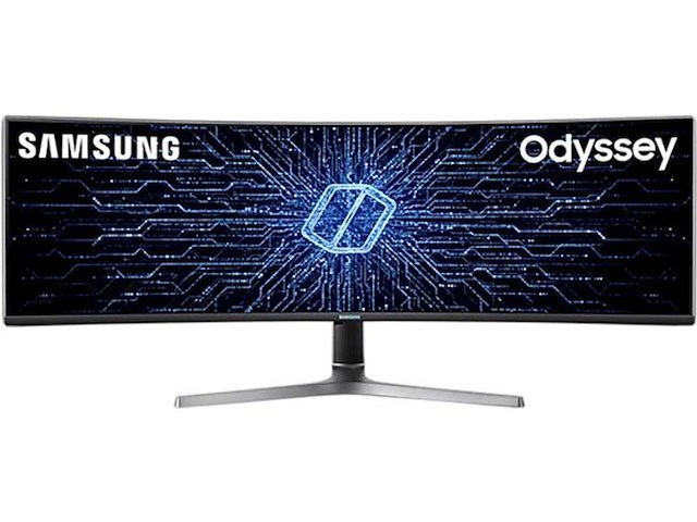 Samsung odyssey g9 c49rg94ssr - 2k qled curved 120 hz gaming monitor - 49 inch - blauw/grijs - afbeelding 1 van  2