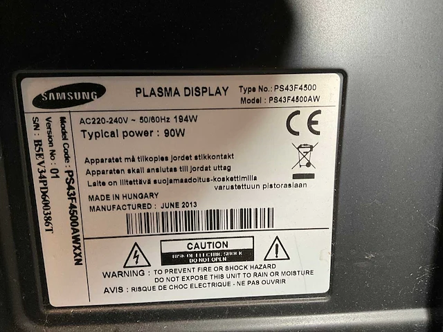 Samsung ps43f4500 televisie - afbeelding 4 van  4