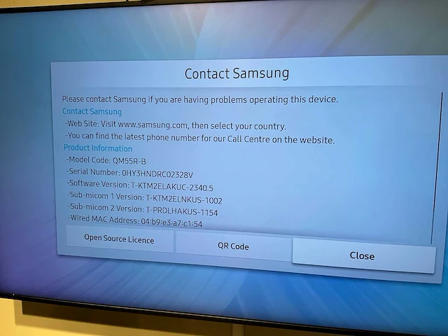 Samsung qm55-rb monitor - afbeelding 3 van  4