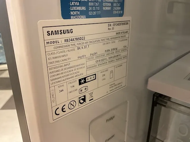 Samsung rb34a7b5d22 koelkast - afbeelding 3 van  4