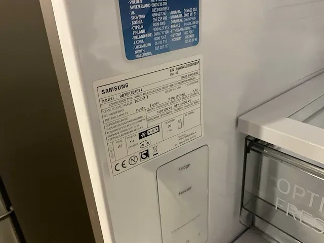 Samsung rb38a7b6bb1 koel/vries combinatie - afbeelding 7 van  7