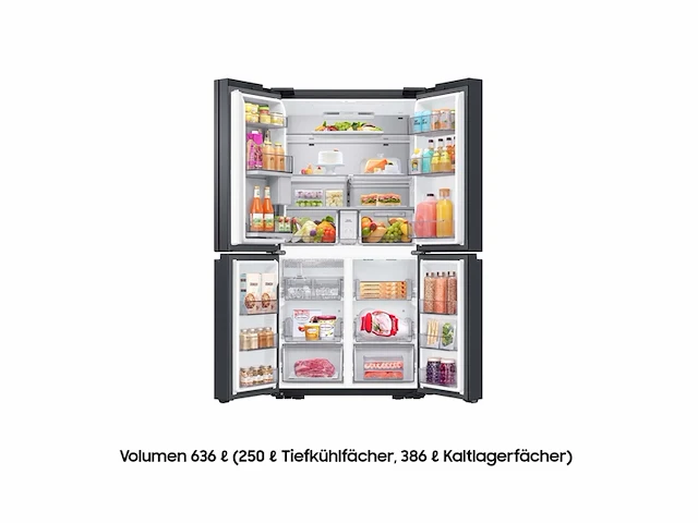 Samsung rf65dg960eb1 amerikaanse koelkast french door zwart - afbeelding 4 van  8
