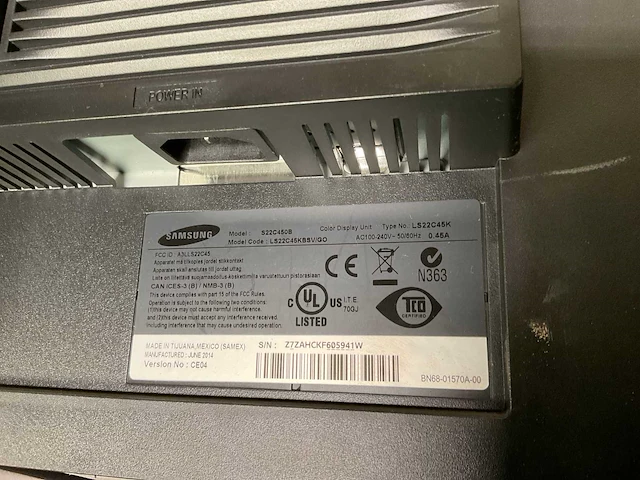 Samsung s22c450 ls22c45k monitor (3x) - afbeelding 3 van  4