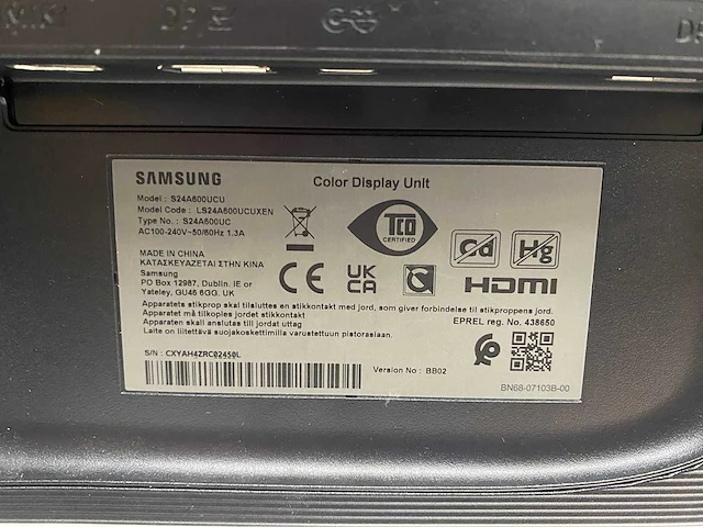 Samsung s24a600ucu - 24" monitor op voet - dp, hdmi - afbeelding 4 van  14