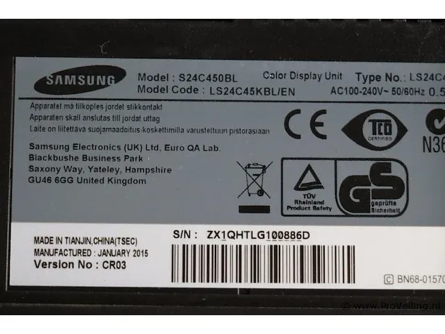 Samsung s24e450 - 55x33x49 cm - afbeelding 5 van  5