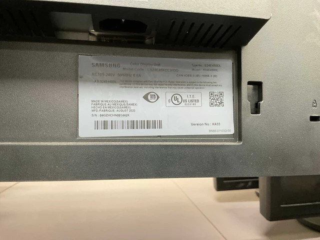 Samsung s24e450 monitor - afbeelding 3 van  4