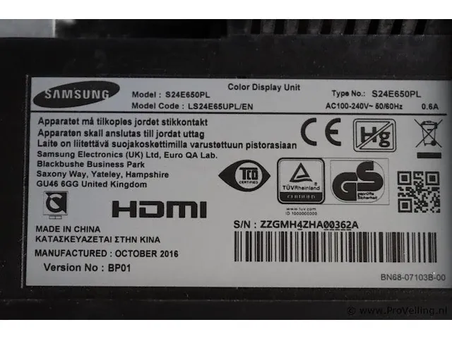 Samsung s24e650 - 55x33x49 cm - afbeelding 9 van  9