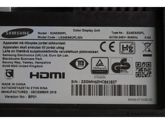 Samsung s24e650 - 55x33x49 cm - afbeelding 9 van  9