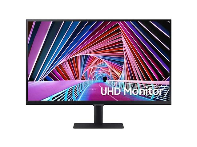 Samsung s27a706nwu led-monitor 68.6 cm (27 inch) energielabel g (a - g) 3840 x 2160 pixel uhd, 4k 5 ms hdmi, displayport, hoofdtelefoon (3.5 mm jackplug) ips - afbeelding 1 van  2