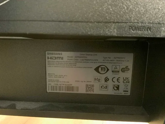 Samsung s27r650fdu monitor 27” (3x) - afbeelding 3 van  4