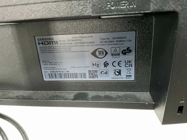 Samsung s27r650fdu monitor (4x) - afbeelding 8 van  9