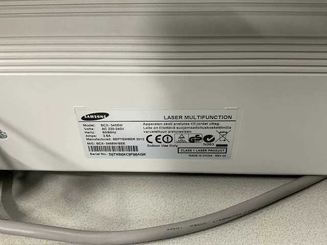 Samsung scx-3405w multifunctionele laserprinter - afbeelding 3 van  5