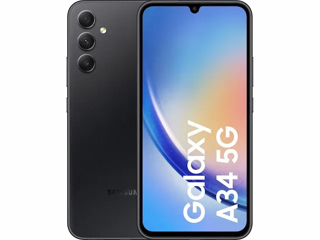Samsung smartphone galaxy a34 zwart 128gb - afbeelding 1 van  1