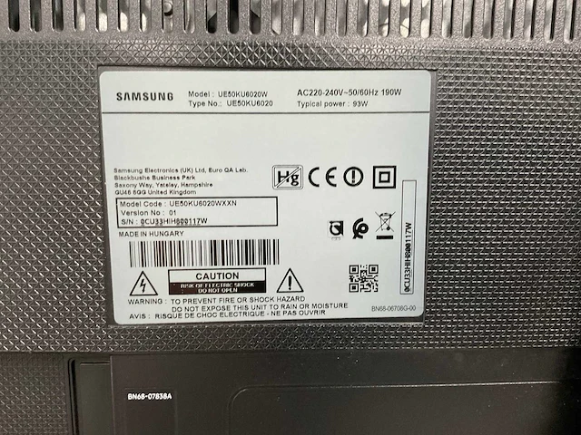 Samsung ue50ku6020w televisie - afbeelding 4 van  8