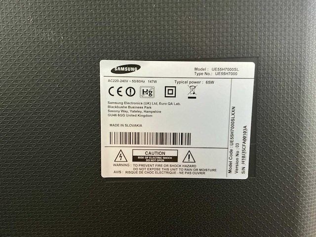 Samsung ue55f7000sl televisie - afbeelding 5 van  9