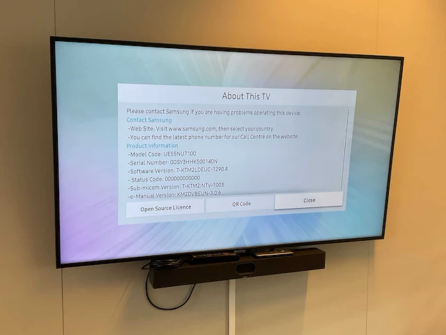 Samsung ue55nu7100 55” televisie met soundbar - afbeelding 4 van  5