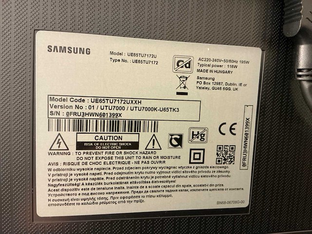 Samsung ue65tu7172u televisie - afbeelding 5 van  6