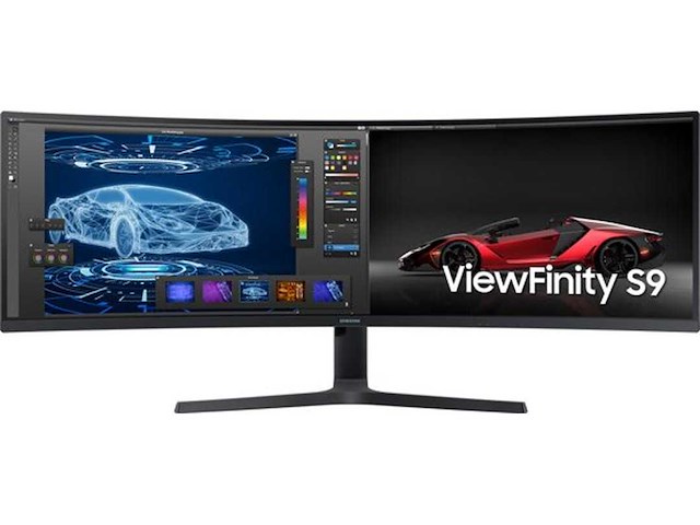 Samsung viewfinity s49a950uip - ultrawide dual quad hd qled - 60hz - 49 inch - afbeelding 1 van  2