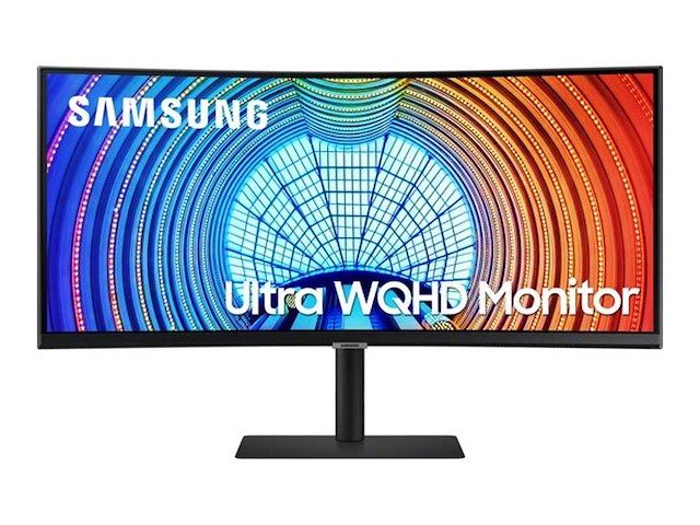 Samsung viewfinity s6 ls34a650ubu - uwqhd va 100hz monitor - 34 inch - afbeelding 1 van  2
