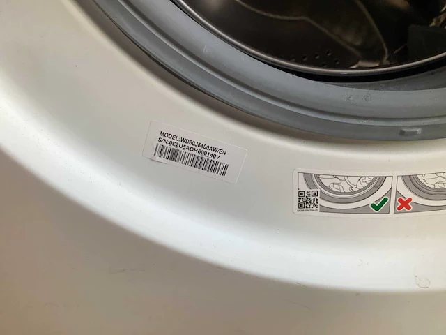 Samsung wd80j6400awen wasmachine - afbeelding 3 van  5