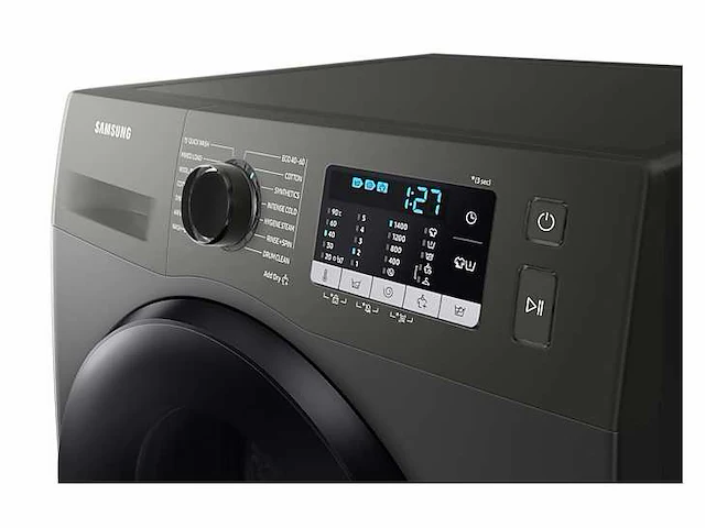 Samsung wd90ta046bx was-droogcombinatie vrijstaand voorbelading zilver e - afbeelding 3 van  16