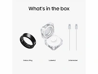 Samsung wearable sm-q515nzkaeub galaxy ring maat 15 zwart - afbeelding 2 van  4