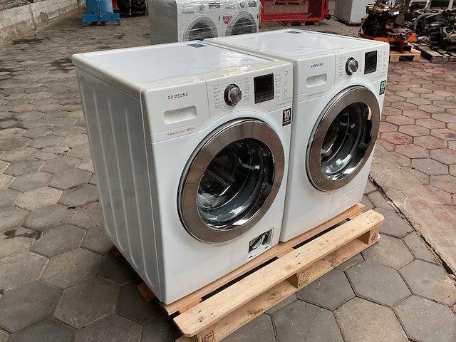 Samsung wf12f9e6p4w wasmachine (2x) - afbeelding 1 van  8