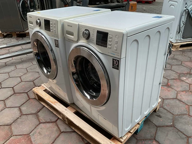 Samsung wf12f9e6p4w wasmachine (2x) - afbeelding 2 van  8