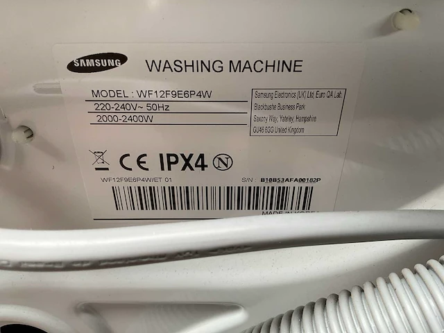 Samsung wf12f9e6p4w wasmachine (2x) - afbeelding 6 van  8