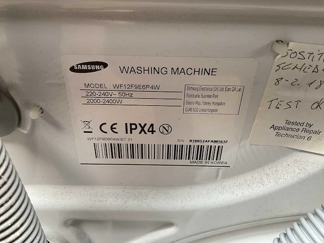 Samsung wf12f9e6p4w wasmachine (2x) - afbeelding 8 van  8
