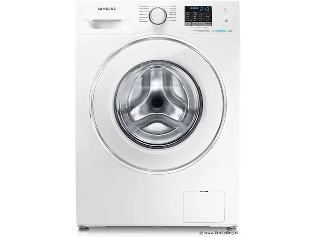 Samsung wf70f5e2q4w vrijstaand voorbelading 7kg 1400rpm a+++ wit wasmachine - afbeelding 1 van  3