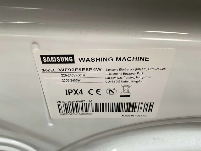 Samsung wf90f5e5p4w wasmachine (2x) - afbeelding 8 van  8