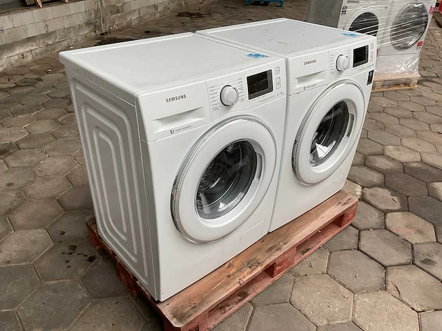 Samsung wf90f5e5p4w wasmachine (2x) - afbeelding 1 van  8