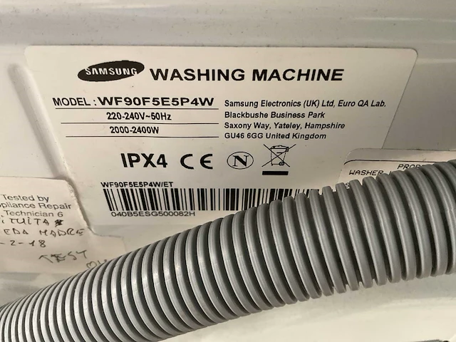 Samsung wf90f5e5p4w wasmachine (2x) - afbeelding 6 van  8