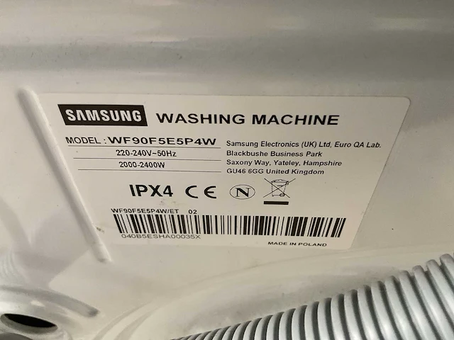 Samsung wf90f5e5p4w wasmachine (2x) - afbeelding 8 van  8