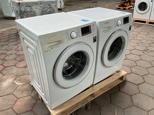 Samsung wf90f5e5p4w wasmachine (2x) - afbeelding 1 van  8