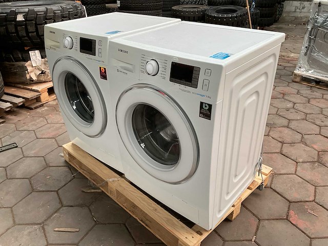 Samsung wf90f5e5p4w wasmachine (2x) - afbeelding 2 van  8