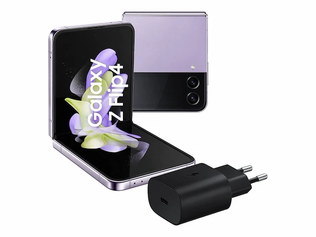 Samsung z flip4 smartphone 5g, opvouwbaar 256 gb dynamic amoled 2x 6.7/super amoled paars - afbeelding 1 van  6