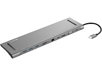 Sandberg - 136-31 - usb-c 10-in-1 docking station grijs - afbeelding 2 van  2