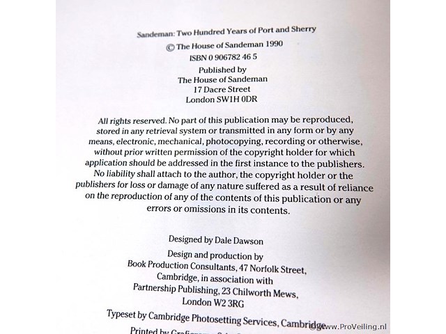 Sandeman two hundred years of port and sherry - afbeelding 2 van  5