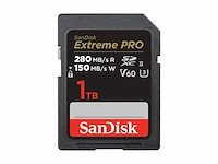 Sandisk extreme pro sdxc uhs-ii, 280mb/s 1tb - afbeelding 1 van  4