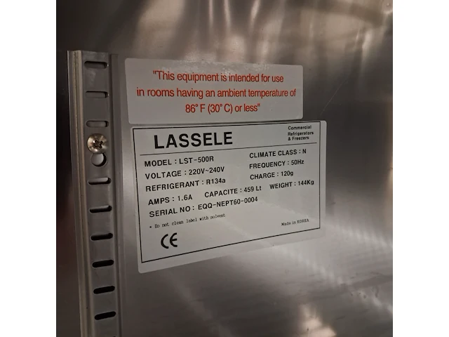 Sandwich-en saladebereidingstafel met koeling, lassele, model lst-500r - afbeelding 8 van  8