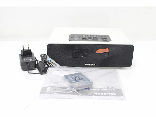 Sangean ddr 36 dab+ digitale radio (dab+/fm tuner bluetooth wekfunctie slaaptimer aux in) incl. afstandsbediening wit - afbeelding 3 van  4
