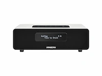 Sangean ddr36 dab+ digitale radio (dab+/fmtuner, bluetooth, wekfunctie, slaaptimer, auxin) incl. afstandsbediening wit - afbeelding 1 van  3
