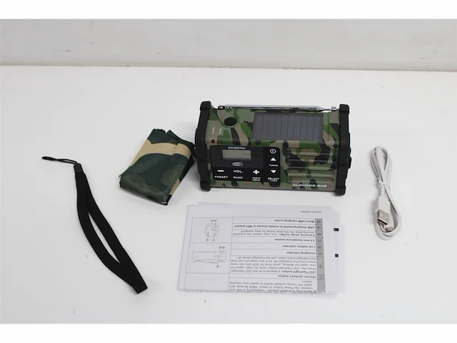 Sangean mmr88 dab+ fmrds/dab/handcrank/solar radio camouflage - afbeelding 5 van  5