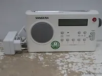 Sangean pr-d7 transistorradio wit - afbeelding 1 van  2