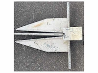 Sanguineti galvaized danforth anchor 41 kg - afbeelding 3 van  7