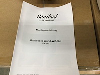 Sanibad - km-180 - hangtoilet zonder spoelrand - afbeelding 3 van  5